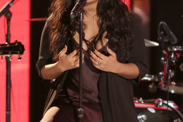 Bibi Bourelly performs "Riot" at the BET Awards at the Microsoft Theater on Sunday, June 26, 2016, in Los Angeles. (Photo by Matt Sayles/Invision/AP)