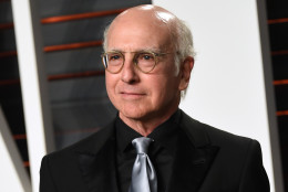 FILE - In this Feb. 28, 2016 file photo, Larry David arrives at the Vanity Fair Oscar Party in Beverly Hills, Calif. David is bringing back his HBO comedy series, "Curb Your Enthusiasm," for a ninth season. (Photo by Evan Agostini/Invision/AP, File)