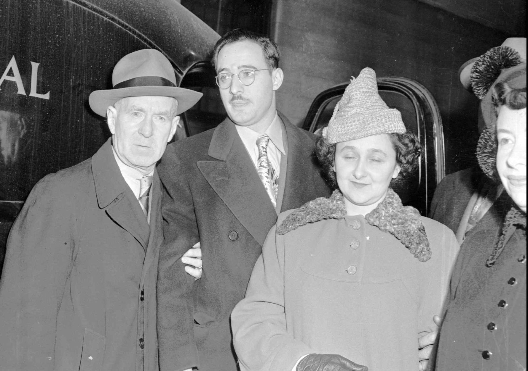 FILE--Mr. and Mrs. Julius Rosenberg, center, shown in this 1951 file photo, were charged by the U.S. government to commit espionage by transmitting national secrets to Soviet Russia. The CIA and National Security Agency released 49 messages between Moscow and its KGB operatives in New York and Washington that were intercepted in the mid-1940s and painstakingly decoded by cryptology experts at the Army Signal Intelligence Service, a forerunner of the NSA.  The materials ``may lay to rest a major Cold War controversy. ... Were the Rosenbergs guilty?'' NSA historian-in-residence David Kahn told reporters Tuesday, July 11, 1995 for a ceremonial release of the papers at CIA headquarters. (AP Photo/File)