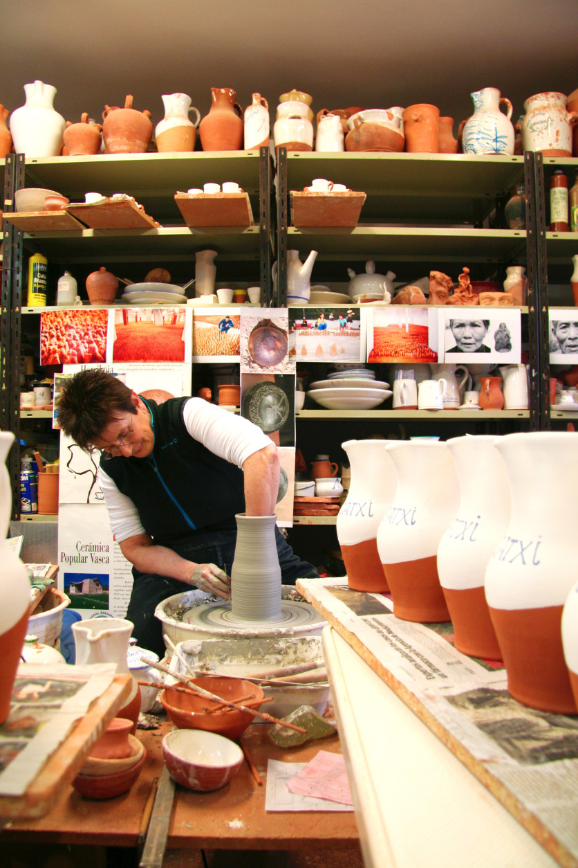 From Smithsonian Institution: Blanka Gomes de Segura, from Alava, Spain, is the only potter currently practicing traditional Basque pottery. (Courtesy Smithsonian Institution/Josue Castilleja)