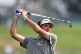 OAKMONT, PA - JUNE 15:  Bubba Watson of the United States plays a shot during a practice round prior to the U.S. Open at Oakmont Country Club on June 15, 2016 in Oakmont, Pennsylvania.  (Photo by David Cannon/Getty Images)