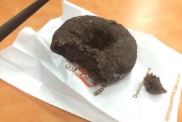 Pre-gaming at Dunkin' Donuts on National Doughnut Day, June 3. (Neal Augenstein/WTOP)