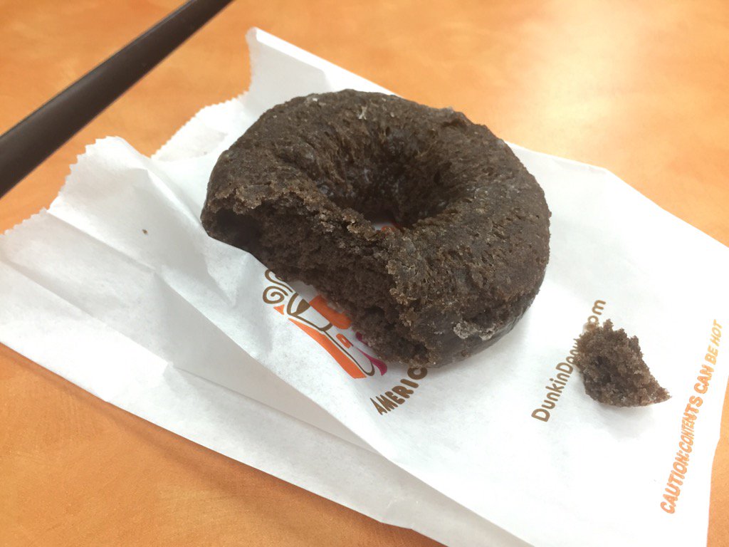 Pre-gaming at Dunkin' Donuts on National Doughnut Day, June 3. (Neal Augenstein/WTOP)