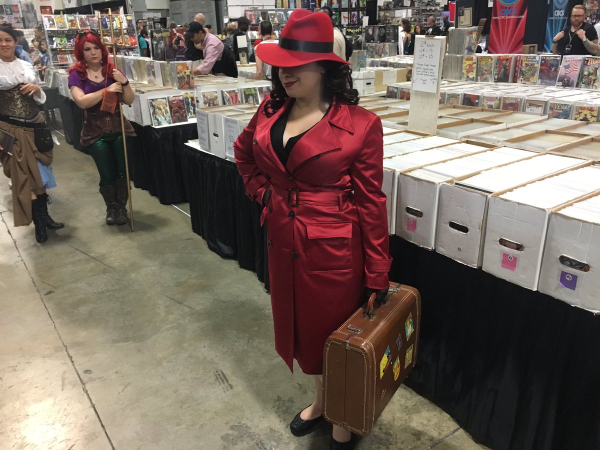 Victoria, dressed as Carmen Sandiego, says people keep telling her "I've been searching for you,for years." (WTOP/Mike Murillo)
