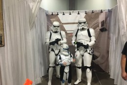 Security at Awesome Con is provided by Storm Troopers? Not quite, but the Star Wars characters are just some of the costumes on Friday, June 3, 2016. (WTOP/Mike Murillo)