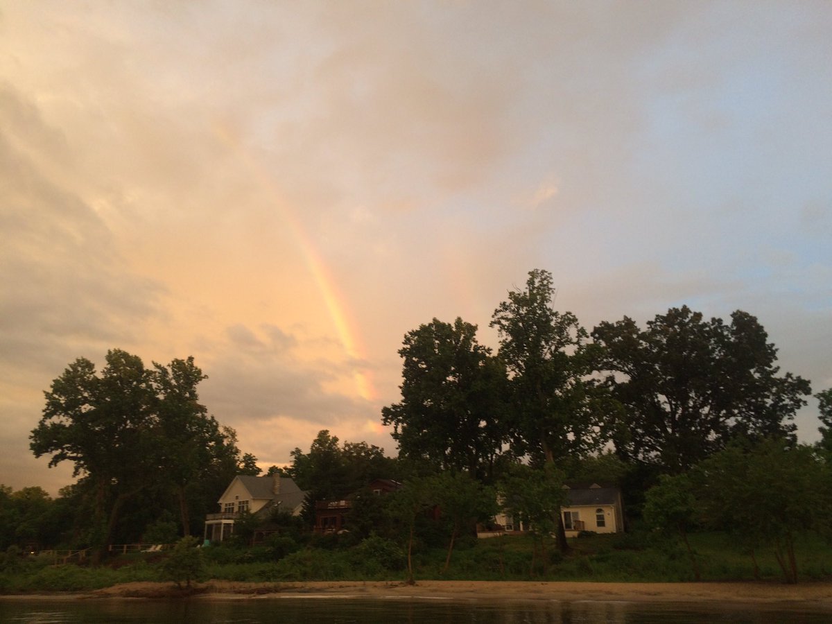 Post-storm rainbow in Annapolis (WTOP/Meg Schweitzer)