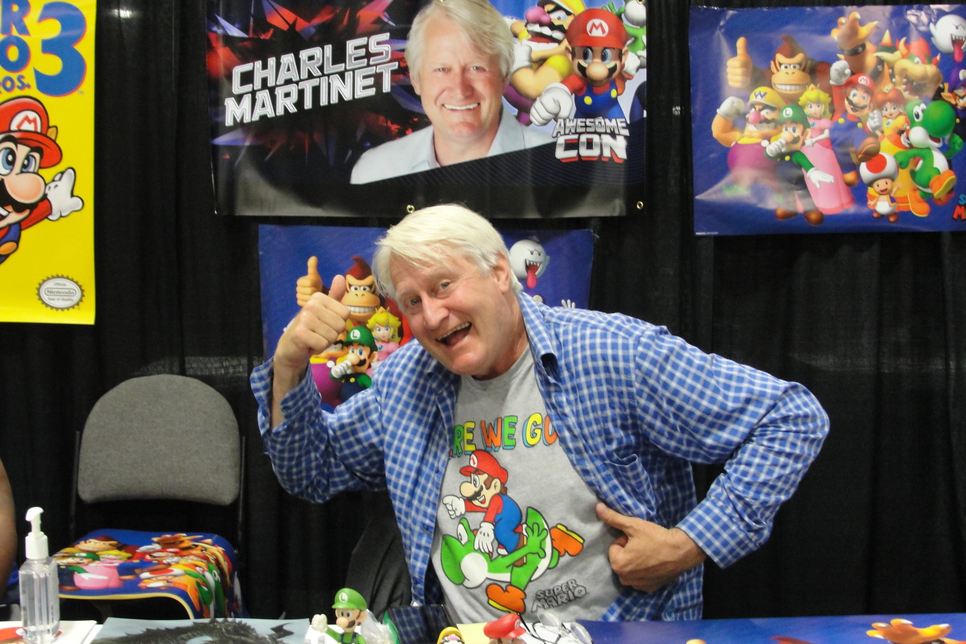 Charles Martinet, the voice of Mario, was at Awesome Con Friday, June 3, 2016. (Maury Winter)