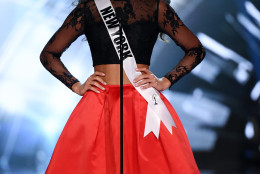 LAS VEGAS, NV - JUNE 01:  Miss New York USA Serena Bucaj is introduced during the 2016 Miss USA pageant preliminary competition at T-Mobile Arena on June 1, 2016 in Las Vegas, Nevada. The 2016 Miss USA will be crowned on June 5 in Las Vegas.  (Photo by Ethan Miller/Getty Images)