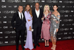 LAS VEGAS, NV - JUNE 05:  (L-R) Pageant judges Joe Zee, Crystle Stewart, Nigel Barker, Laura Brown and Ali Landry attend the 2016 Miss USA pageant at T-Mobile Arena on June 5, 2016 in Las Vegas, Nevada.  (Photo by Ethan Miller/Getty Images)