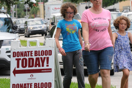 ORLANDO, FLORIDA - JUNE 12: People wait in line to donate blood at the OneBlood Donation Center for the victims of a terror attack on June 12, 2016 in Orlando, Florida. 50 people are reported dead and 53 were injured at a mass shooting at the Pulse nightclub in what is now the worst mass shooting in U.S. history. The suspected shooter, Omar Mateen, was shot and killed by police. (Photo by Gerardo Mora/Getty Images)