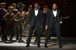 NEW YORK, NY - JUNE 12:  The cast of "Shuffle Along, or, the Making of the Musical Sensation of 1921 and All That Followed" performs onstage during the 70th Annual Tony Awards at The Beacon Theatre on June 12, 2016 in New York City.  (Photo by Theo Wargo/Getty Images for Tony Awards Productions)