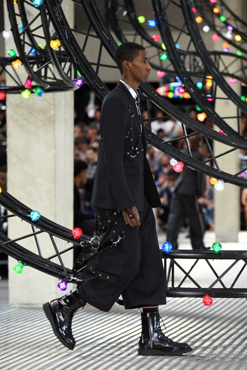 PARIS, FRANCE - JUNE 25:  A model walks the runway during the Dior Homme Menswear Spring/Summer 2017 show as part of Paris Fashion Week on June 25, 2016 in Paris, France.  (Photo by Pascal Le Segretain/Getty Images)