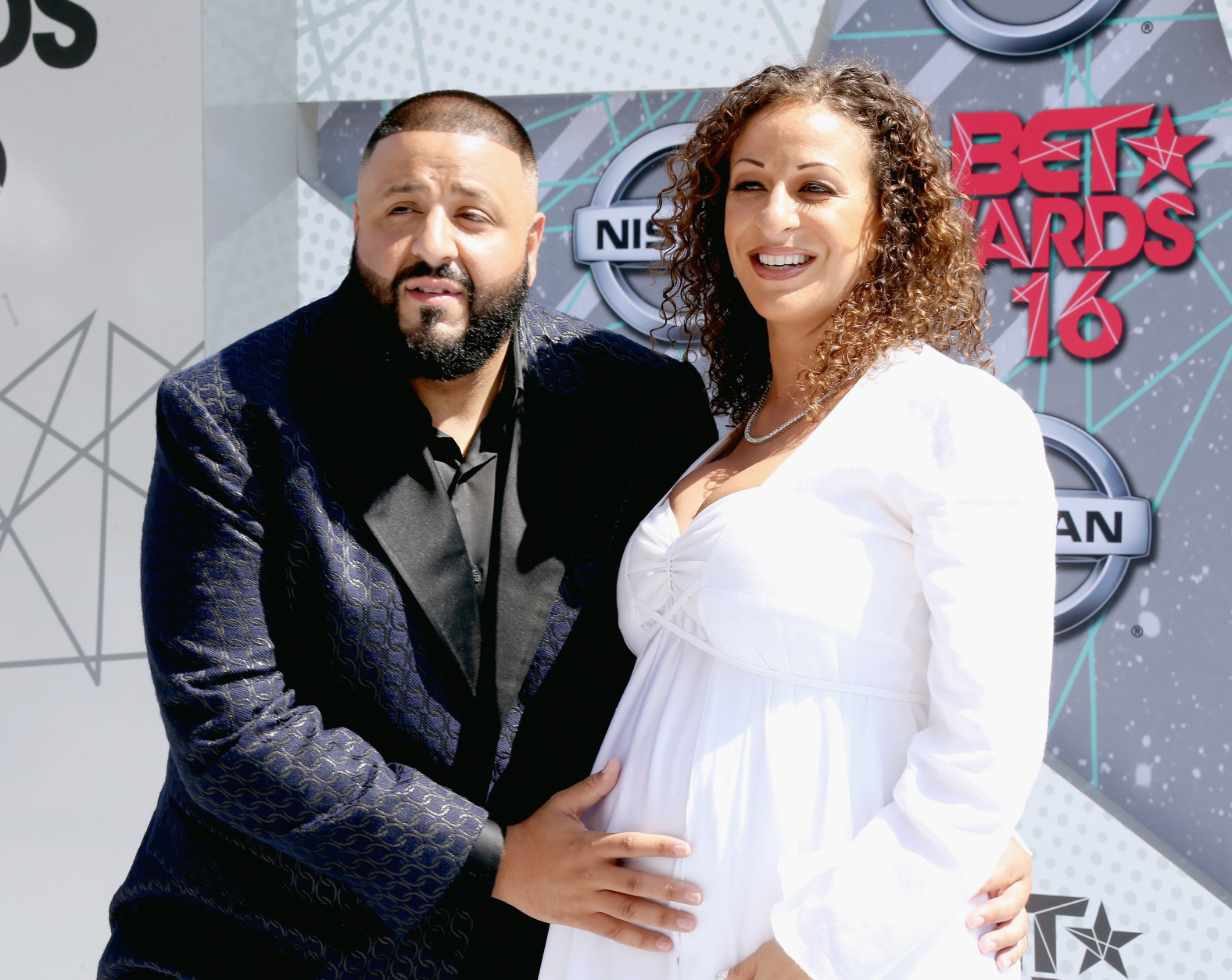 LOS ANGELES, CA - JUNE 26:  DJ Khaled and Nicole Tuck attend the 2016 BET Awards at the Microsoft Theater on June 26, 2016 in Los Angeles, California.  (Photo by Frederick M. Brown/Getty Images)