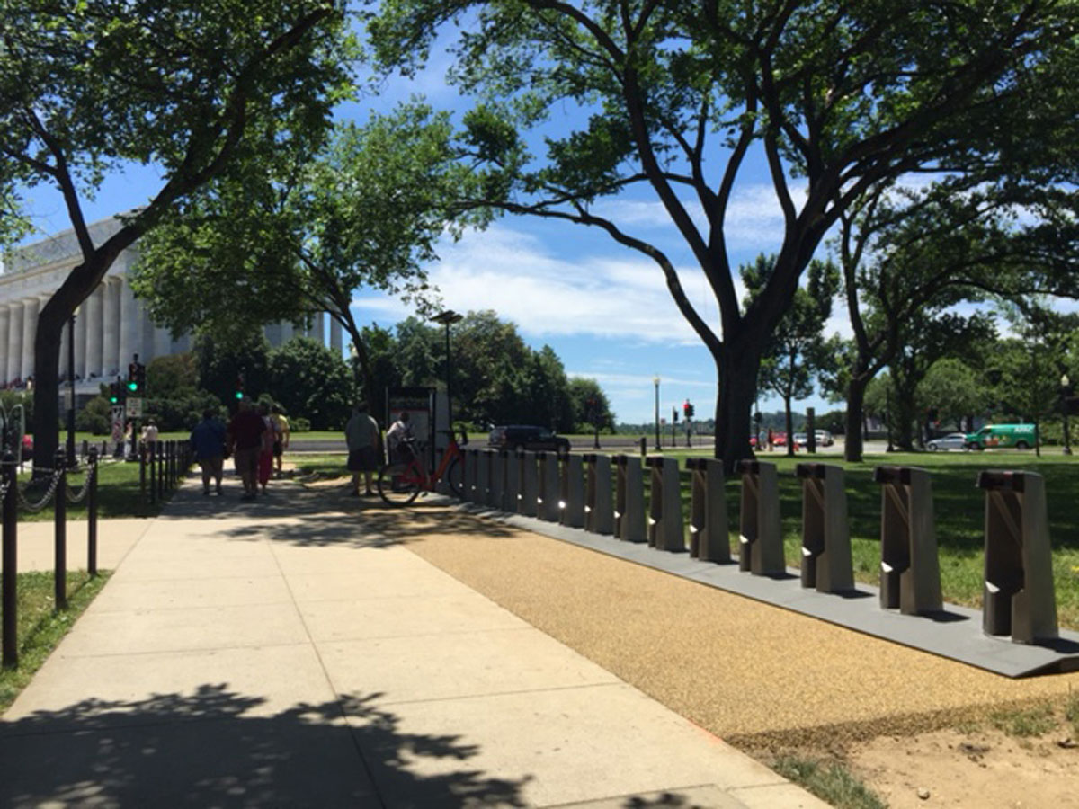 The National Mall area now has a total of nine BikeShare stations with three new additions Tuesday at Henry Bacon Drive and Lincoln Memorial Circle, Independence Avenue and 17th Street, and Madison Drive and 4th Street. (Courtesy Capital BikeShare)