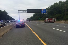 A state trooper and five others were hurt during a crash on Interstate 270 in Montgomery County, Maryland on Saturday, June 25, 2016. (Pete Piringer/Montgomery County Fire and Rescue)
