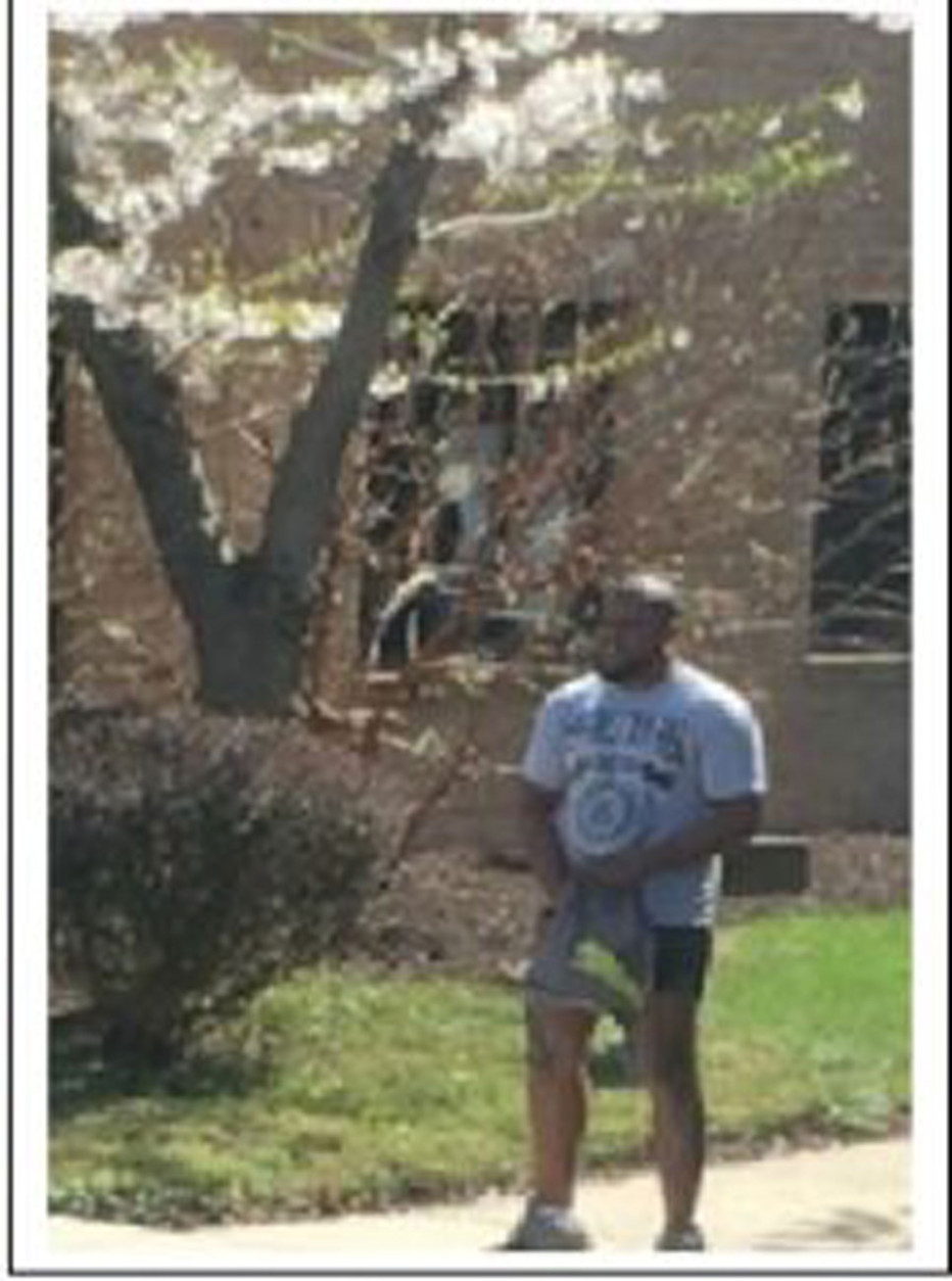 The suspect in a series of indecent exposure incidents is seen on Shady Grove Court. (Courtesy Montgomery County Police Department)