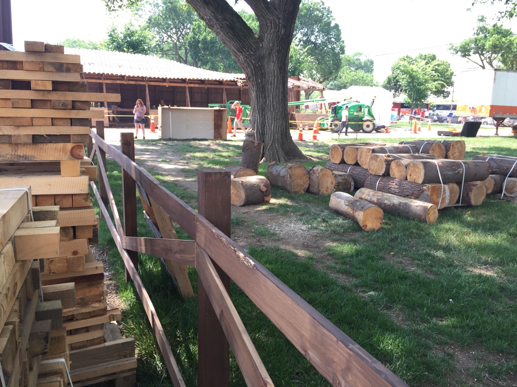 In the Basque area artisans will be building a boat during the course of the Folk Life Festival. (WTOP/Kristi King)