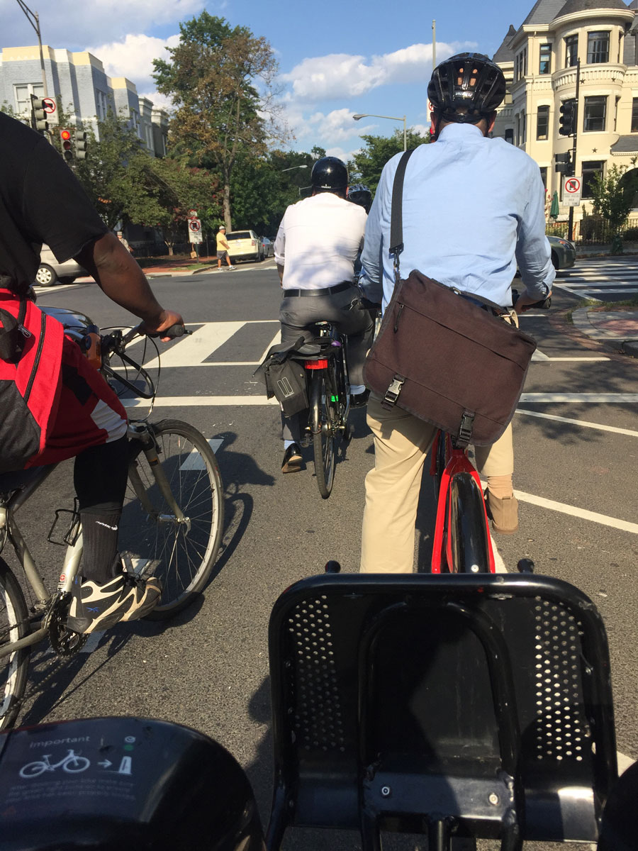 FILE -- Cycling is becoming an increasingly popular mode of transportation in D.C. (WTOP/Max Smith, File)