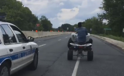 ATV rider stunts pose summer danger on crowded streets (Video)