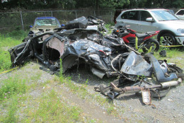 The aftermath of a crash on the night of June 25, 2015 that killed two teenagers — Calvin Li and Alexander Murk. (Courtesy Montgomery County State's Attorney's Office)