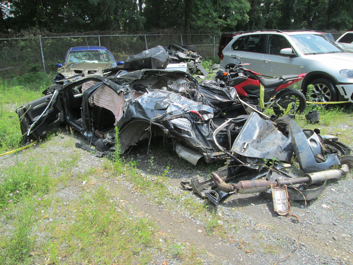 The aftermath of a crash on the night of June 25, 2015 that killed two teenagers — Calvin Li and Alexander Murk. (Courtesy Montgomery County State's Attorney's Office)