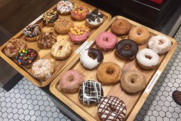 Zombie Coffee and Donuts in D.C. offers two doughnuts for the price of one on National Doughnut Day (Neal Augenstein/WTOP)