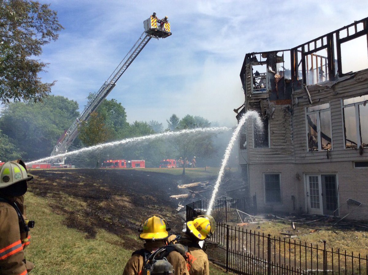 The Potomac, Maryland, house is a total loss. (Courtesy Pete Piringer/Montgomery County Fire & Rescue)