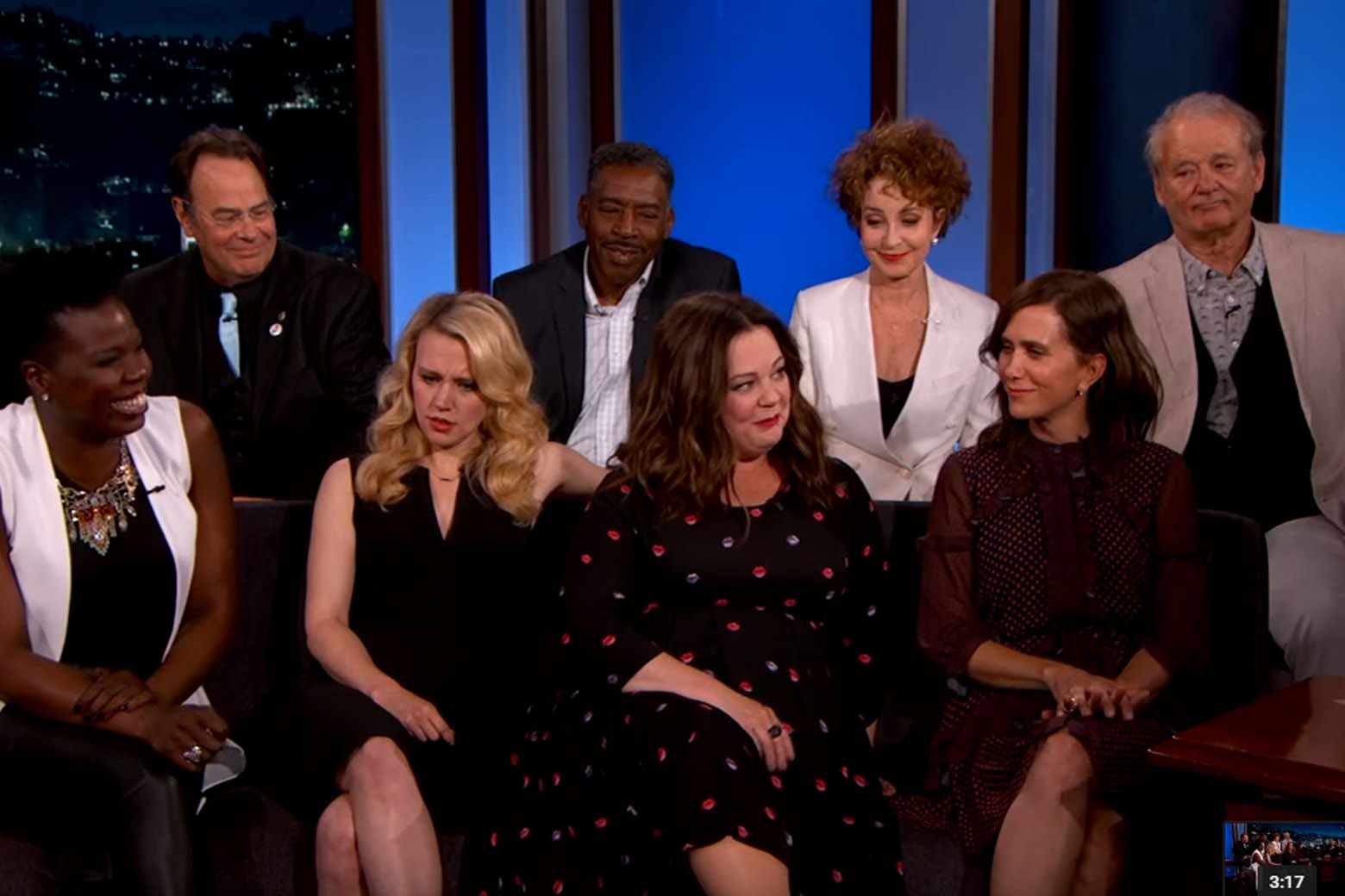 ‘Ghostbusters’ past and present collide on Jimmy Kimmel