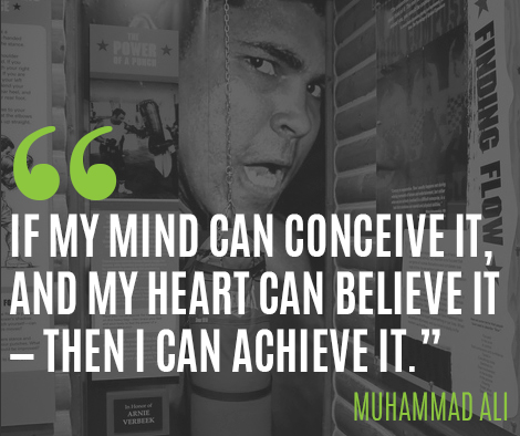 A quote from Muhammad Ali. (WKRQ/Hubbard Radio Cincinnati/Brian Douglas)