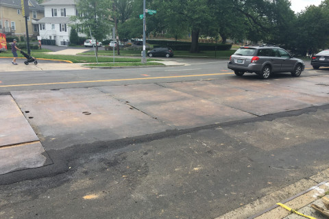 Pepco responds after construction panel sinks with car on it