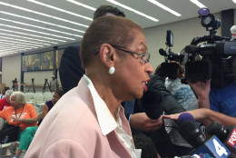 D.C. Delegate Eleanor Holmes Norton hosted a roundtable on June 30, 2016 that included emotional testimony from people touched by gun violence. (WTOP/Michelle Basch)