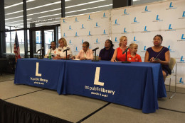 The panel also included relatives of victims of gun violence and D.C. Police Chief Cathy Lanier. (WTOP/Michelle Basch)