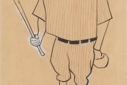 "Babe Ruth" by William Auerbach-Levy. (Courtesy Smithsonian Institution)