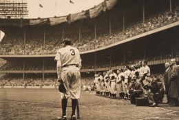 "Babe Ruth" by Nat Fein, 1948. (Courtesy National Portrait Gallery, Smithsonian Institution)