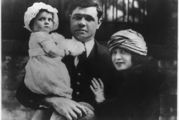 A portrait of Babe Ruth and his family by Underwood & Underwood. (Courtesy Library of Congress)