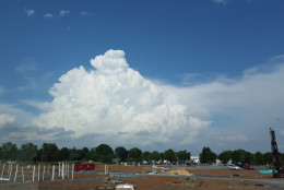 A thunderhead in Winchester, Virginia on June 16, 2016. (Courtesy Joel Griggs)
