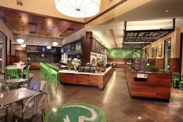 Wahlburgers will occupy 6,500 square feet at One Dupont Circle and says it will open later this year. It will be the first of several planned for the D.C. area, the company said. (Courtesy Eric Luciano of SOUSA design Architects)