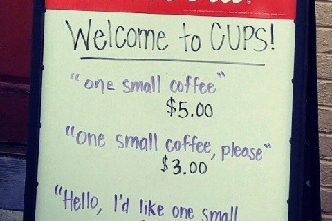 Va. coffee shop offers discounts for politeness