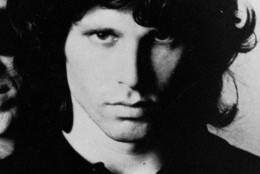 **  FILE  ** The late Jim Morrison of the rock group "The Doors" is shown in this undated photo. French radio personality Sam Bernett, whose French-language book is called "The End: Jim Morrison," claims Morrison died in a toilet stall of his nightclub, after what he believes was a heroin overdose. Bernett, who was in his early 20s when Morrison died in 1971, went on to become a prominent radio personality, rock biographer and a vice president of Disneyland Paris. Though he was pestered by reporters for years about rumors surrounding Morrison's death, he kept his story quiet until his wife suggested writing a book last year. (AP Photo/file)