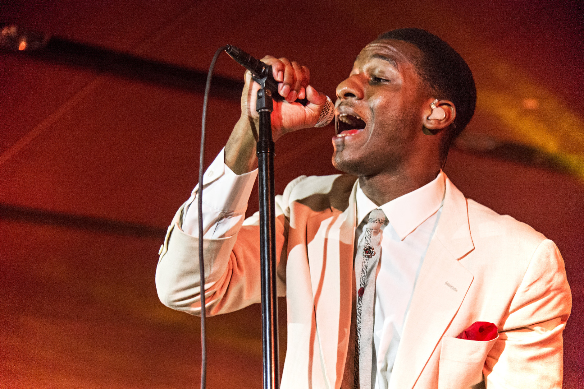 Leon Bridges seen at 2016 Essence Festival at the Mercedes-Benz Superdome on Sunday, July 3, 2016, in New Orleans. (Photo by [Amy Harris/Invision/AP)