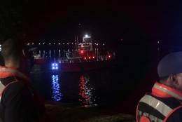 Rescuers respond to the scene after reports that a car plunged into the Potomac River on Saturday, July 9, 2016. (Courtesy DC Fire and EMS via Twitter)