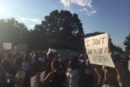 Photo of D.C. protesters outside White House