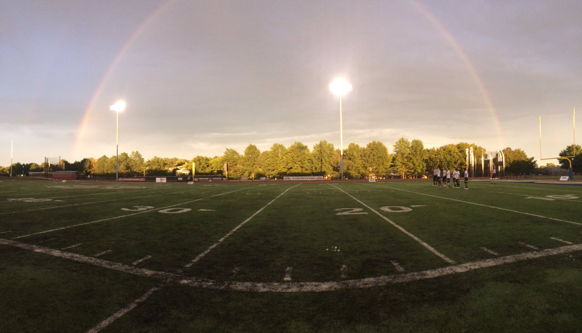 Full rainbow over @theDCBreeze game on what's turned into a beautiful evening @WTOP  (WTOP/Noah Frank)