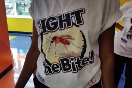 D.C.'s Fight the Bite campaign was launched in May 2016. On Saturday, health officials handed out Zika virus prevention kits. (WTOP/Kathy Stewart)