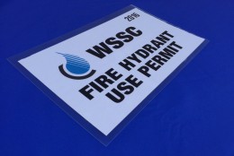 Water can be legally purchased from WSSC hydrants after leasing a meter and displaying a permit. (WTOP/Neal Augenstein)