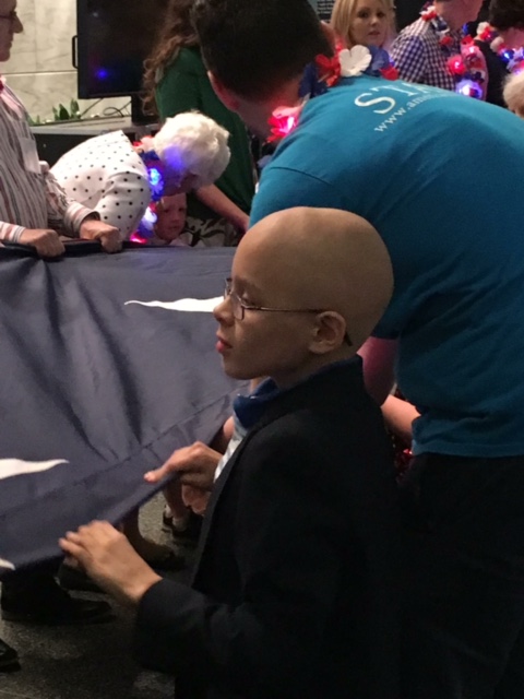 Jack Creedon, 11, photographed here during the Smithsonian's July 4 celebration, was adopted from Russia when he was 18 months old. His parents are turning to the Russian community now that the boy needs a bone marrow transplant. (Courtesy of the Creedon family)