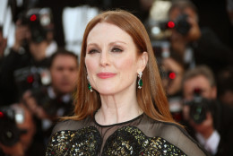 Actress Julianne Moore arrives on the red carpet for the screening of the film Cafe Society and the Opening Ceremony at the 69th international film festival, Cannes, southern France, Wednesday, May 11, 2016. Moore is one of many Hollywood figures joining a campaign to urge Americans to deny Donald Trump the White House. The campaign is part of MoveOn.org Political Action’s #UnitedAgainstHate campaign.
(AP Photo/Joel Ryan)
