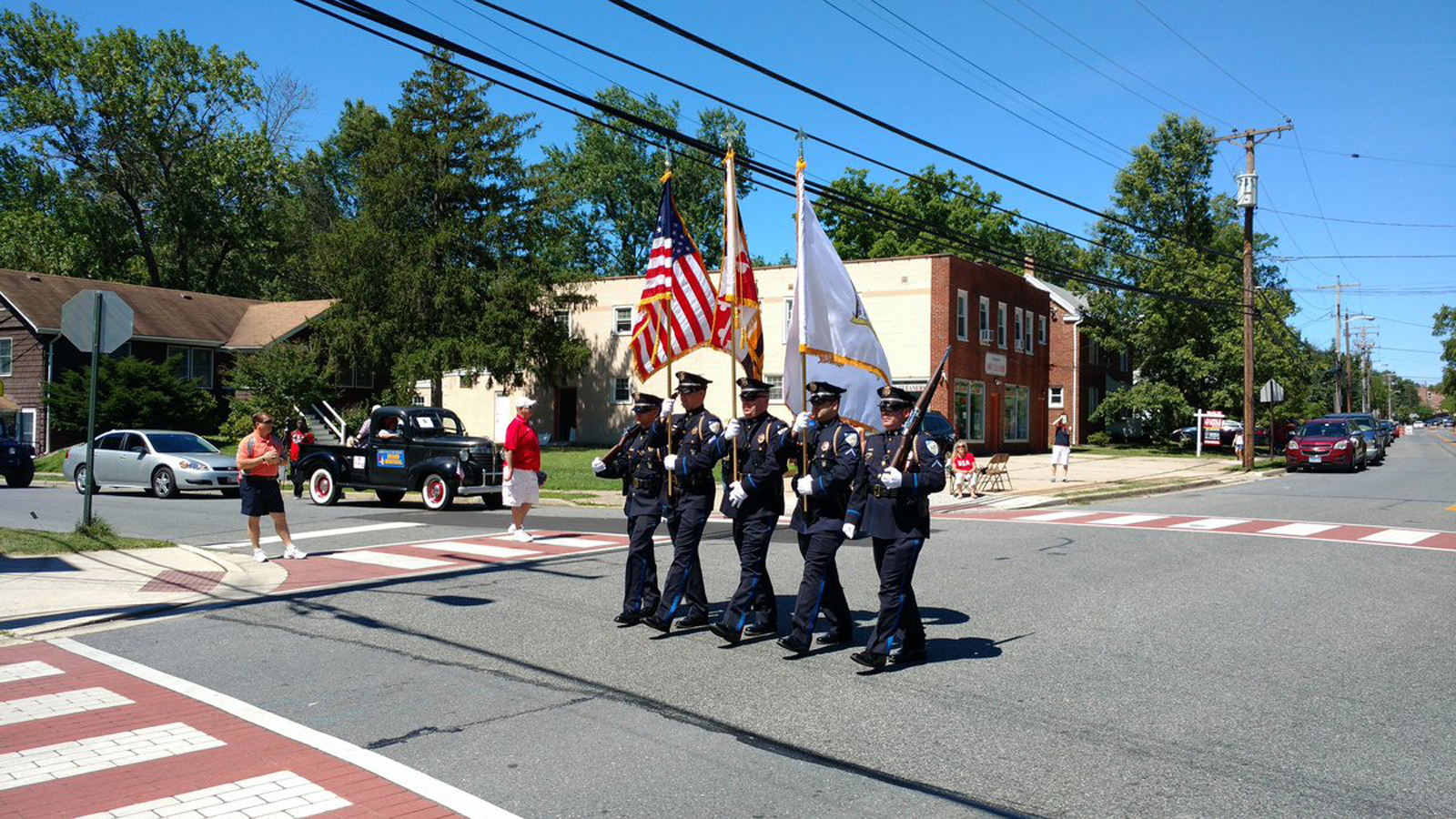 The Prince George's County Sheriff's office shared photos on Twitter from the Fourth of July parade in Laurel, Md., on Saturday. (Twitter/Prince George's County Sheriff's Office)