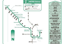 A map showing Baltimore’s Metro Subway system. (Courtesy Maryland Transit Administration)