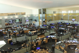 This is the Fairfax County Operations Floor where 9-1-1 operators field emergency calls. (Courtesy Fairfax County Department of Public Safety Communications)